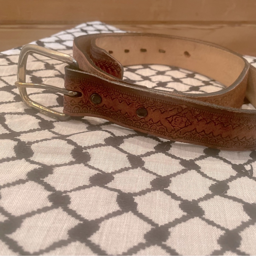 Vintage Leather Belt Size 38